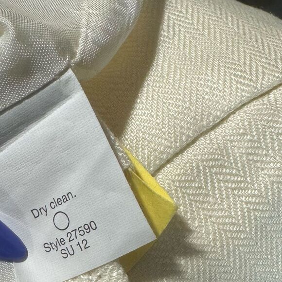 J. Crew Beige Cream Linen Cafe Trouser Pants Size 10 - Picture 12 of 12